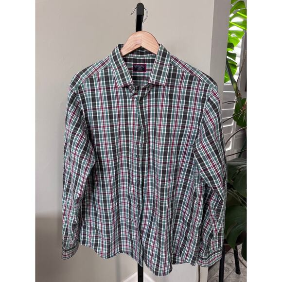 UNTUCKit Mens Button Down Plaid Shirt - Picture 1 of 3